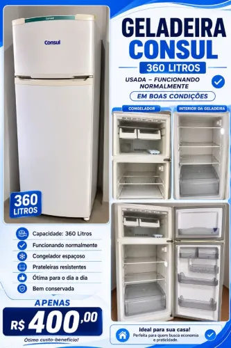 Vende-se geladeira usada apenas 400 reais em ótimas condições!!
