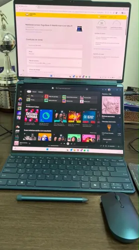Notebook lnovo yoga c/ fotos reais