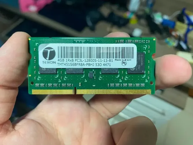 Memória RAM Teikon 4GB DDR3L 1600mhz PC3L-12800S para Notebook