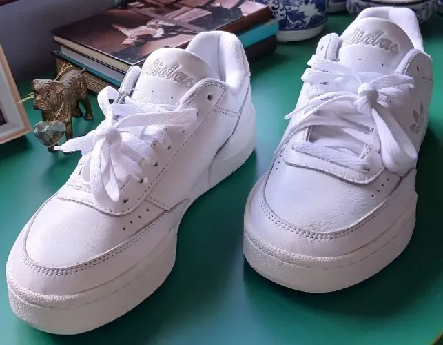 Tênis Adidas Rivalry Lux Low Originals 100% couro legítimo_Edição Limitada