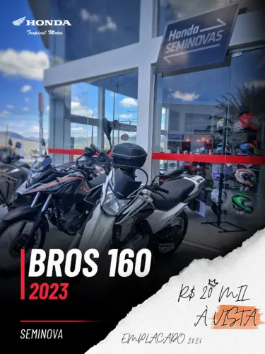 Honda Bros 160 2023 - Revisada - Emplacada