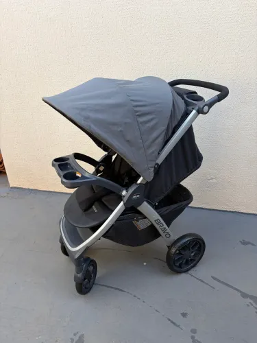 CARRINHO + BEBÊ CONFORTO + BASE CHICCO BRAVO IMPORTADO ORIGINAL
