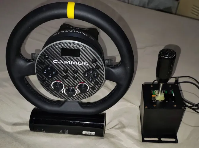 Direct Drive Cammus C5, com Pedais e Câmbio