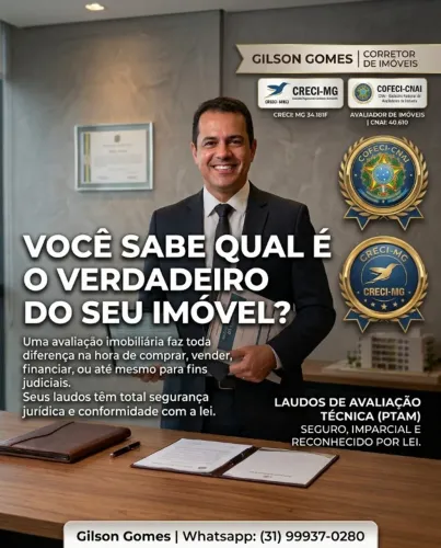 Avaliação Imobiliária Profissional | PTAM | Laudo Técnico | CNAI 40.610 - MG