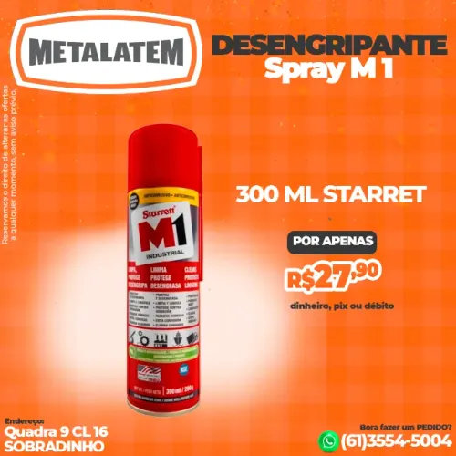 Desengripante Spray Anticorrosivo M1 Starrett 300ml