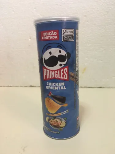 Lata vazia Pringles Chicken edição especial 
