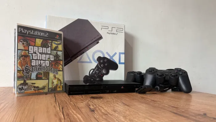 Playstation 2 + 2 Controles + Jogos