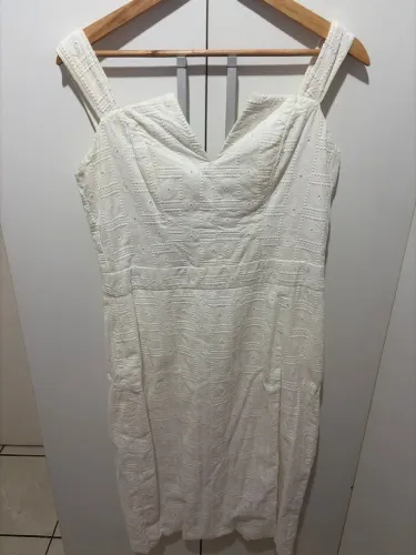 Vestido Branco bordado ingles (lese) DEEP