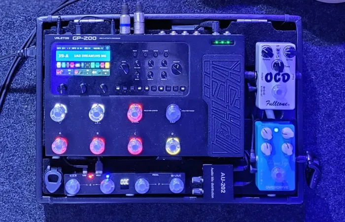 PEDALBOARD VALETON GP200 + PURE SKY + OCD