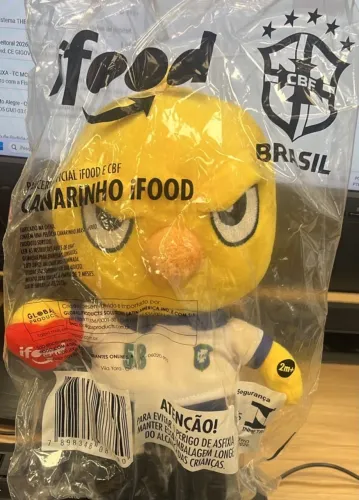 Canarinho iFood lacrado com card 1958