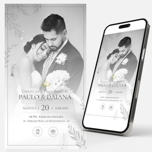 Convite Virtual de Casamento 