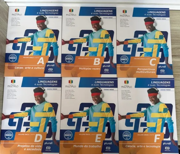 Coleção Livros Linguagens Ensino Médio Projeto Múltiplo - 6 Vols