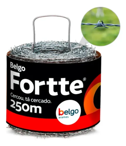 Arame Farpado para Cercar Fortte Belgo 250m