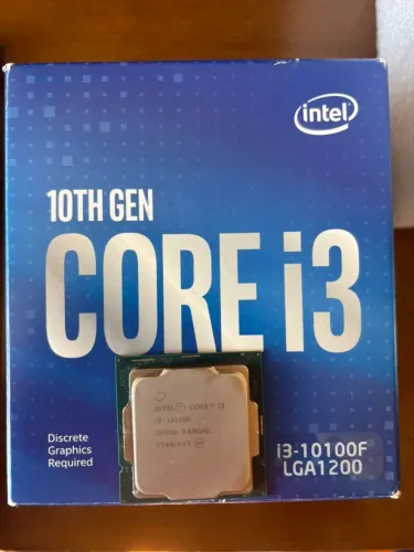 Processador Intel Core I3-10100F, 3.60GHz (4.30GHz Turbo), Cache 6MB, LGA 1200