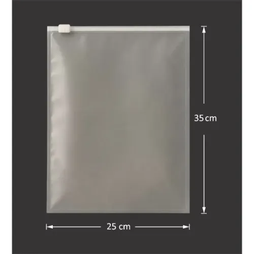 Saco Ziplock Fosco Transparente 25x35cm Pacote com 50 unidades