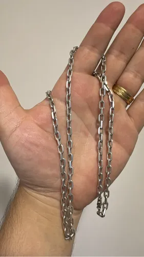 Corrente de prata Cartier com fecho gaveta