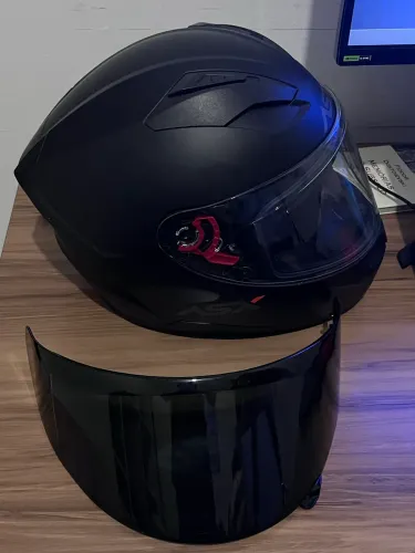 Capacete ASX City Preto fosco + Viseira