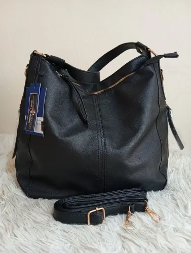 Bolsa Grande Preta com 08 Divisorias Luxo  