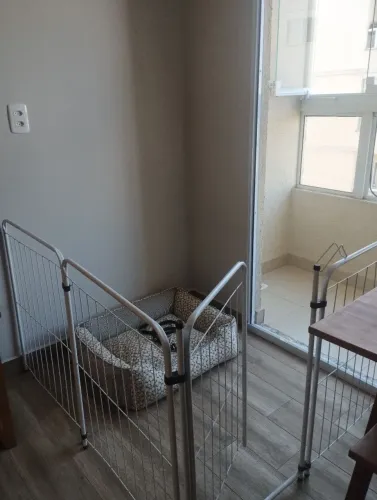 Cercado pet dobrável com portão 