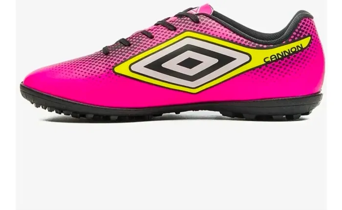 Chuteira Futebol Society Umbro Rosa Cannon Jr Infantil Original