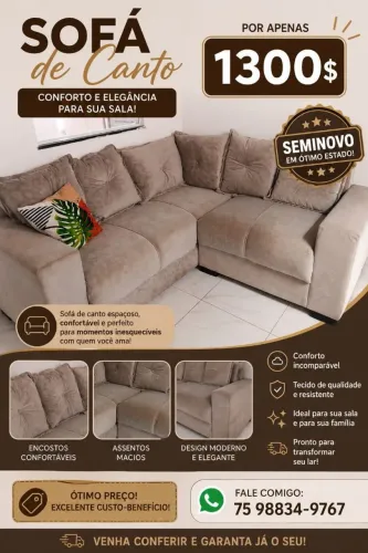 Vende-se sofá seminovo