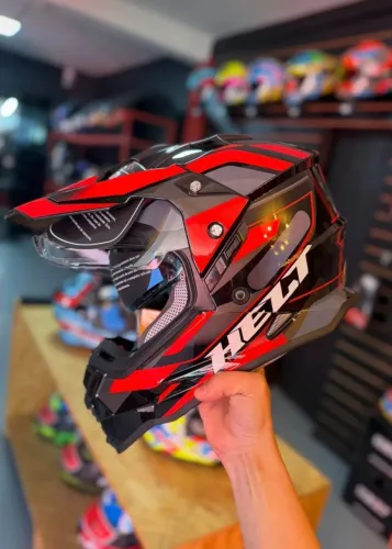 Promoção de Lançamento do Capacete Helt Cross Vision com Óculos Interno