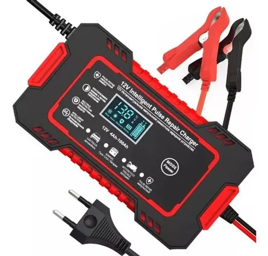 Carregador Automotivo Profissional Bivolt 12V 6A Inteligente, Baterias de 4Ah a 100Ah