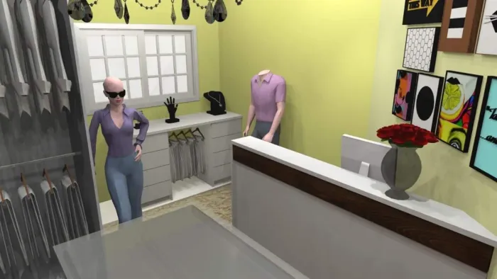 Móveis para lojas de roupas 