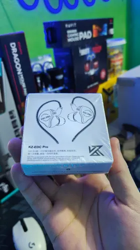 Fone kz EDC pro versão com microfone vai com estojo de brinde junto