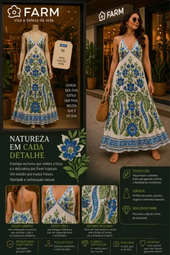 Vestido Farm Novo 