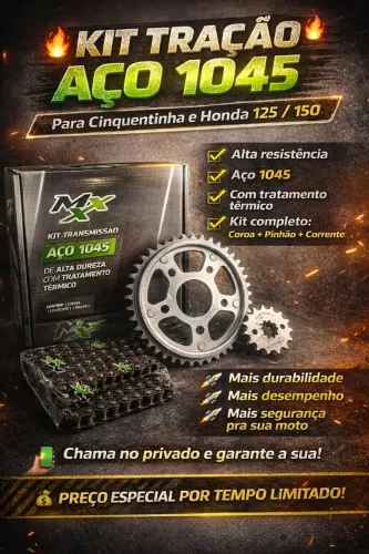 KIT TRAÇÃO AÇO 1045