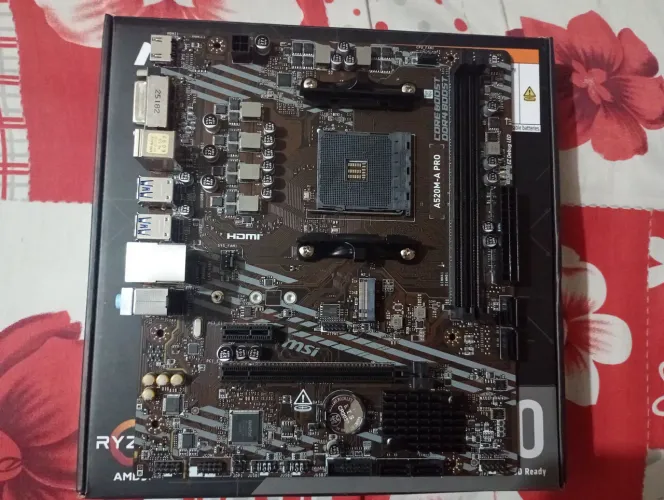 Placa mãe A520M-A Pro $300 (Comprei e nunca usei pq queria outra)
