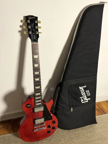  Gibson Les Paul Studio 2011 Wine Red - Com caps Gibson Burstbucker Pro
