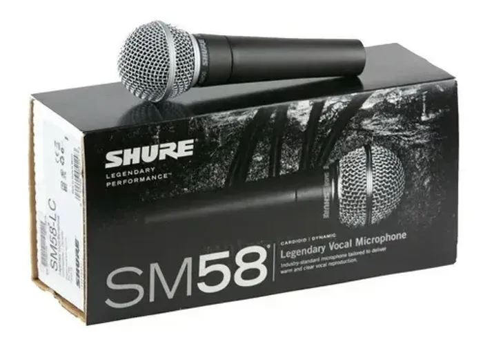 Microfone Shure Sm58 - Original na caixa com todos os acessórios