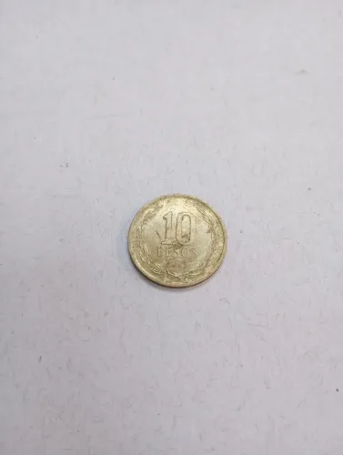 Moeda 10 Pesos 2021 - Colecionável<br>Moeda de 10 Pesos, ano 2021,