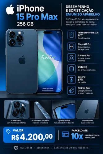 IPHONE 15 PRO MAX 256gb