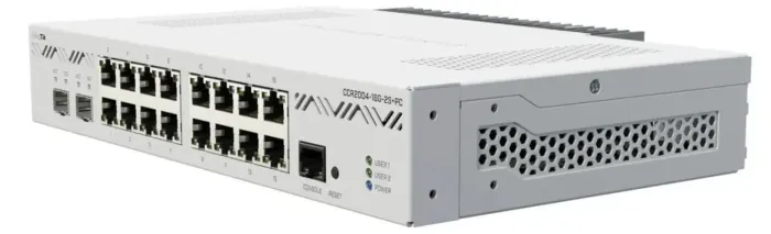 Roteador Gerenciável Mikrotik CCR2004 18 Portas Gigabit 10G SFP+