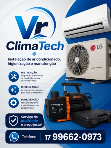 Instalação. Higienização e manutenção 