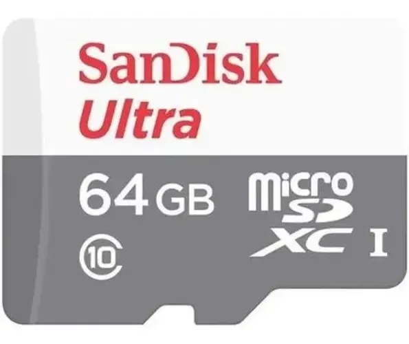 CARTÃO DE MEMÓRIA SANDISK ULTRA MICRO SD 64GB CLASSE 10 - ORIGINAL