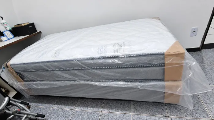Cama Box Solteiro Molas Ensacadas