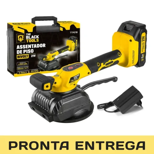 VIBRADOR DE PISO A BATERIA 21V THE BLACK TOOLS