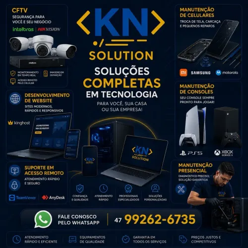 Serviço CFTV, Informática, Consoles, Celulares e mais