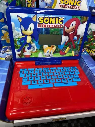 *Minigame Notebook Infantil Sonic The Hedgehog - Candide - Laptop Educativo*