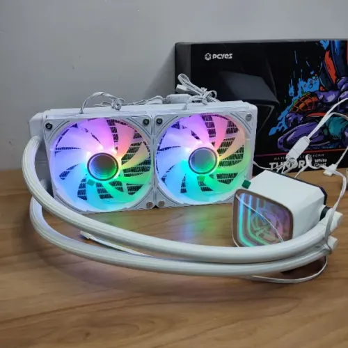 Water Cooler PCYes Tundra White Ghost ARGB 240mm