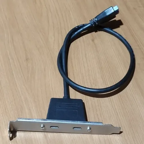 ESPELHO PARA GABINETE DE COMPUTADOR COM DUAS PORTAS USB-C 3.0