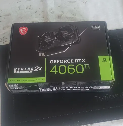 RTX 4060 Ti MSI Ventus 2X Black OC 8GB - Funcionando 100%