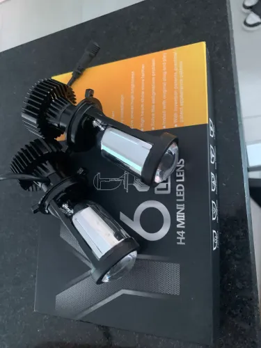 kit Farol Led - mini projetor