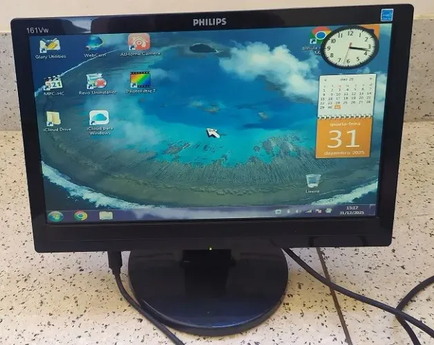 Monitor Lcd Philips 161vw Widescreen 15.6 Polegadas.<br>