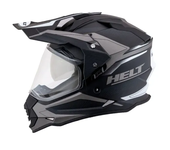 Capacete Helt com viseira incolor e fume tipo óculos