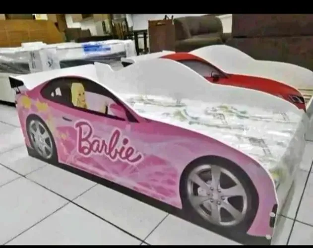 Cama Infantil Temática Formato de Carro para Menino ou Menina